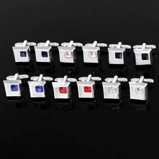 Gemelos Cuadrados de Acero Aleado para Hombre - Diseño Elegante Spot Drill - Image 15