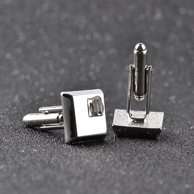 Gemelos Cuadrados de Acero Aleado para Hombre - Diseño Elegante Spot Drill - Image 17