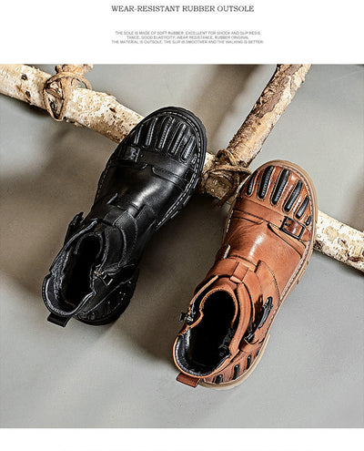 Botas Martin de Cuero para Hombre - Estilo Punk Rock con Suela Industrial - Image 24