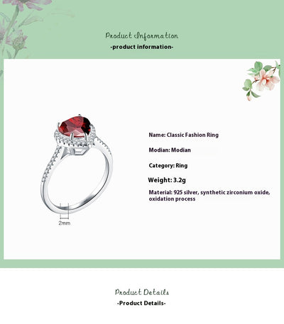 Anillo de Plata S925 Diamante Amor para Mujer Estilo Europeo y Americano - Image 41