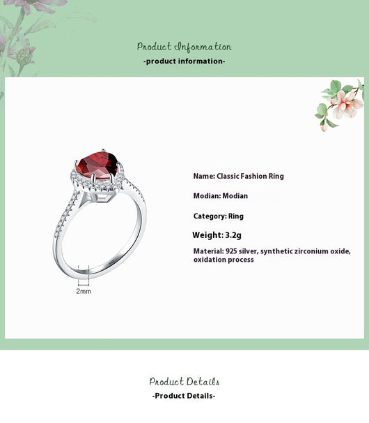 Anillo de Plata S925 Diamante Amor para Mujer Estilo Europeo y Americano - Image 41