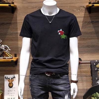 Camiseta Retro de Algodón para Hombre Talla Grande Verano - Image 8