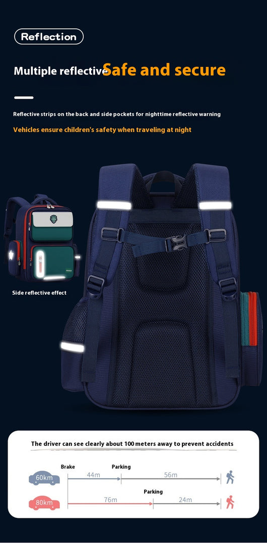 Mochila Escolar Ergonómica Impermeable Alivio de Carga - Image 23