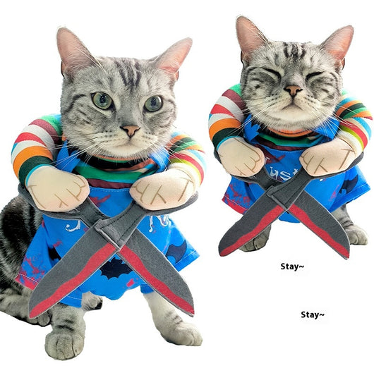 Disfraz de Halloween para Mascotas - Traje de Tijeras Ajustable para Perros y Gatos - Image 11