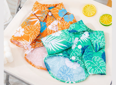 Camisa Hawaiana Playa para Mascotas con Diseño de Hojas - Image 17