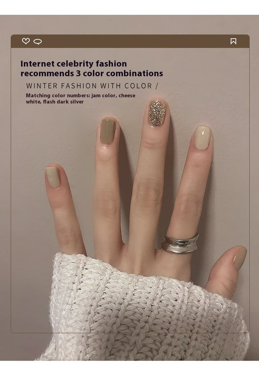 Set de Esmalte de Gel Nude Hielo Tricolor 2024 - Colección Jelly - Image 56