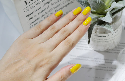 Esmalte de Uñas Amarillo Limón Despegable sin Horno - Image 8