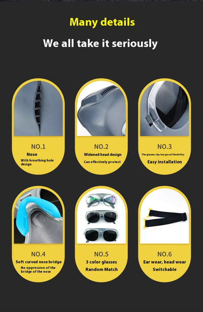Máscara de Soldadura Abatible con Protección Radiante para Soldadura de Argón - Image 19