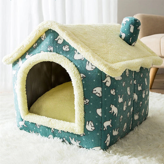 Cama Acogedora para Mascotas Pequeñas - Casa Perro Gato 4 Estaciones - Image 12