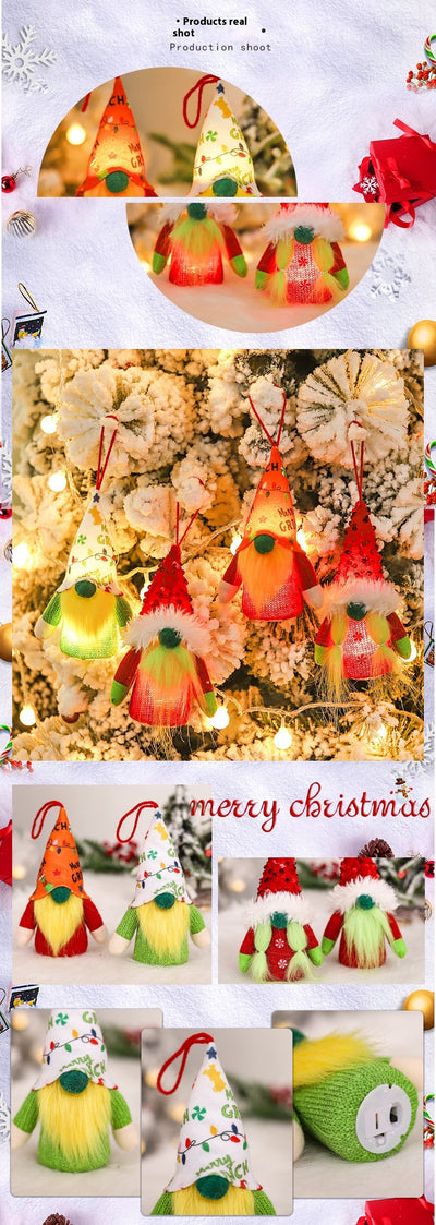 Muñeca Navideña Luminosa sin Rostro - Decoración Festiva Forest Man - Image 13