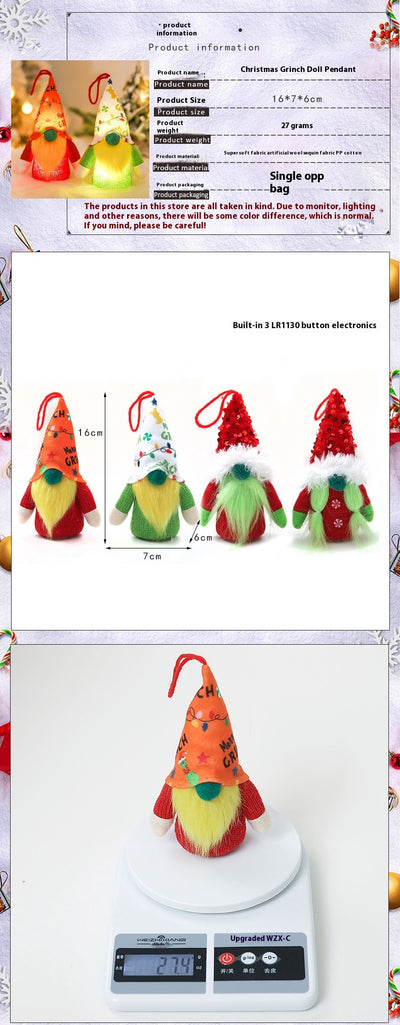 Muñeca Navideña Luminosa sin Rostro - Decoración Festiva Forest Man - Image 14