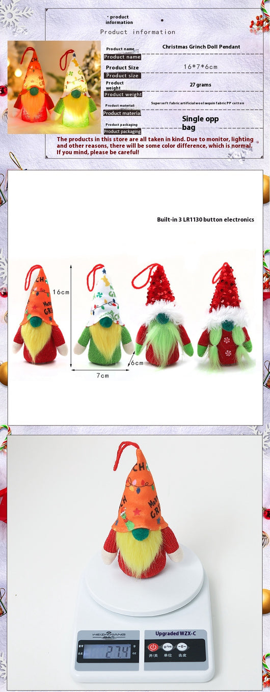 Muñeca Navideña Luminosa sin Rostro - Decoración Festiva Forest Man - Image 14