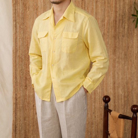Camisa Casual de Cuello Cubano Versátil para Hombre - Image 17