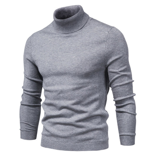 Suéter Cuello Alto Slim Fit Básico para Hombre - Abrigo Casual Invierno - Image 21