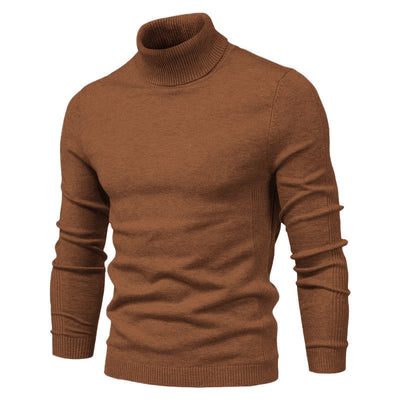 Suéter Cuello Alto Slim Fit Básico para Hombre - Abrigo Casual Invierno - Image 24