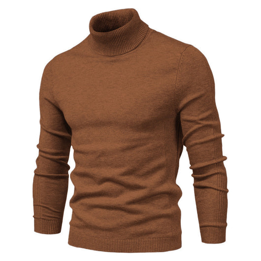 Suéter Cuello Alto Slim Fit Básico para Hombre - Abrigo Casual Invierno - Image 24
