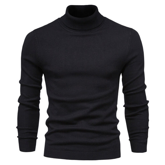 Suéter Cuello Alto Slim Fit Básico para Hombre - Abrigo Casual Invierno - Image 28
