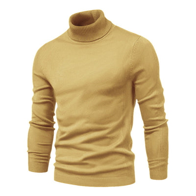 Suéter Cuello Alto Slim Fit Básico para Hombre - Abrigo Casual Invierno - Image 29
