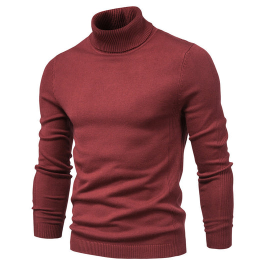 Suéter Cuello Alto Slim Fit Básico para Hombre - Abrigo Casual Invierno - Image 31