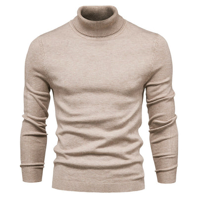 Suéter Cuello Alto Slim Fit Básico para Hombre - Abrigo Casual Invierno - Image 32
