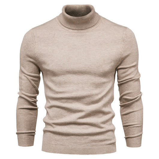 Suéter Cuello Alto Slim Fit Básico para Hombre - Abrigo Casual Invierno - Image 32