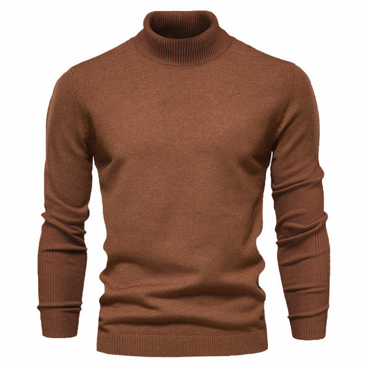 Suéter Cuello Alto Slim Fit Básico para Hombre - Abrigo Casual Invierno - Image 33