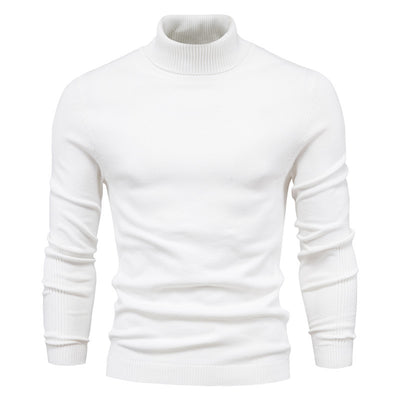 Suéter Cuello Alto Slim Fit Básico para Hombre - Abrigo Casual Invierno - Image 38