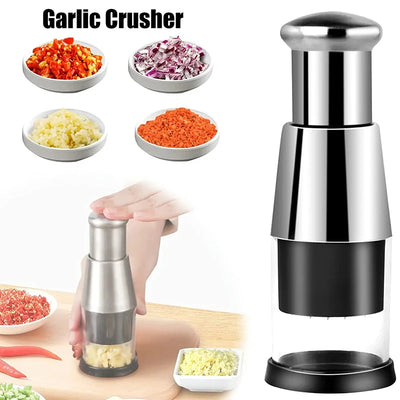 Prensa de Ajo y Picador Manual Multiusos para Verduras - Image 9