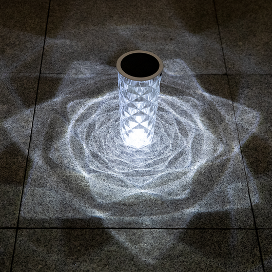 Lámpara Solar de Jardín con Cristal Multicolor Rosa - Luz LED Romántica - Image 16