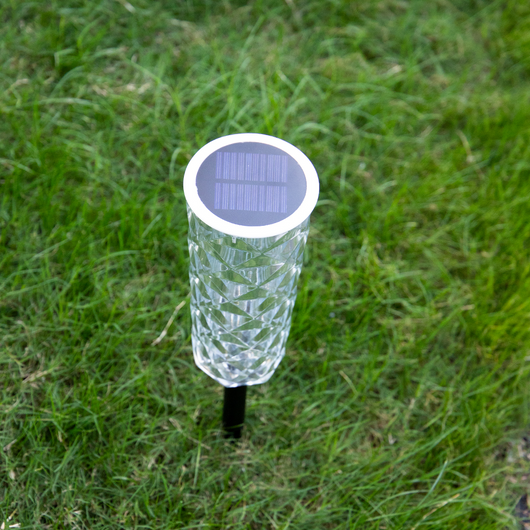 Lámpara Solar de Jardín con Cristal Multicolor Rosa - Luz LED Romántica - Image 17