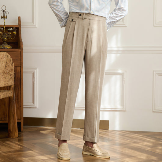Pantalones de Vestir Clásicos Británicos para Hombre - Image 15