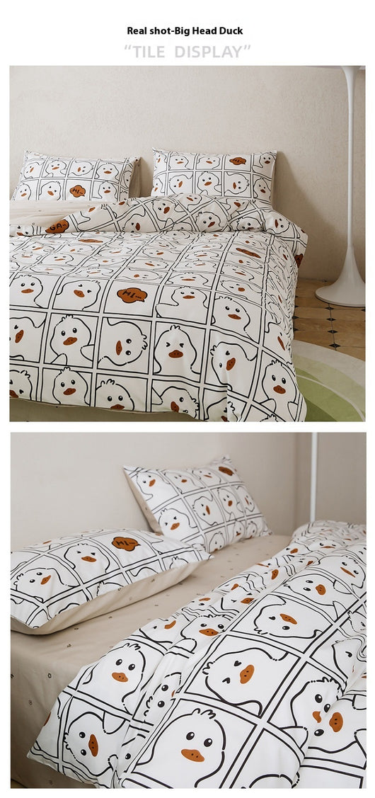 Juego de Cama 4 Piezas 100% Algodón con Estampado - Image 44