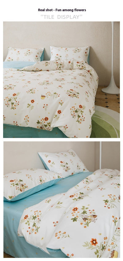 Juego de Cama 4 Piezas 100% Algodón con Estampado - Image 56