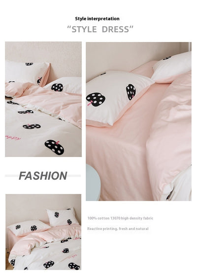 Juego de Cama 4 Piezas 100% Algodón con Estampado - Image 57