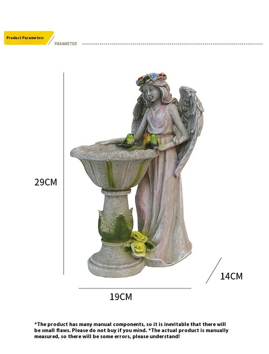 Ángel Luminoso Solar para Jardín - Artesanía en Resina - Image 6