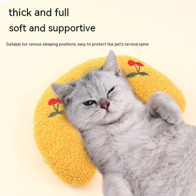 Almohada Cervical en Forma de U para Mascotas - Descanso Profundo para Gatos y Perros - Image 23