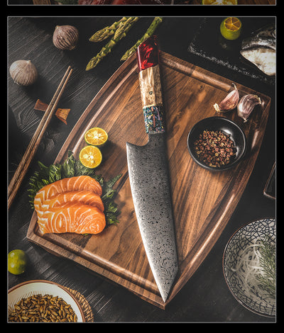 Cuchillo de Chef Damasco Acero Inoxidable Multiusos Profesional - Image 34