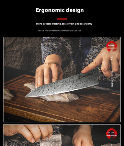 Cuchillo de Chef Damasco Acero Inoxidable Multiusos Profesional - Image 37