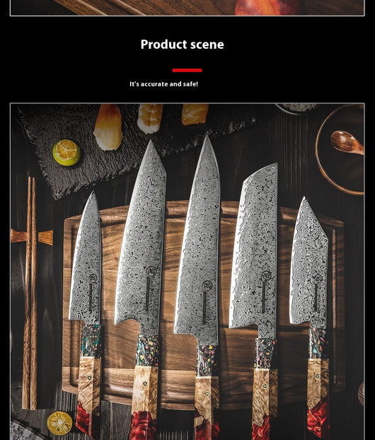 Cuchillo de Chef Damasco Acero Inoxidable Multiusos Profesional - Image 39