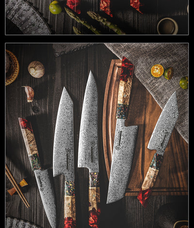Cuchillo de Chef Damasco Acero Inoxidable Multiusos Profesional - Image 46