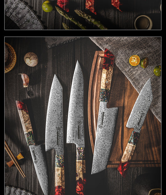 Cuchillo de Chef Damasco Acero Inoxidable Multiusos Profesional - Image 46