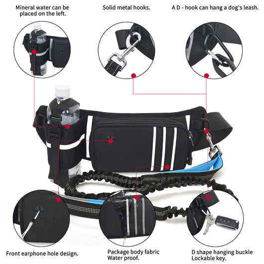 Riñonera Deportiva para Pasear Perros con Correa Integrada - Image 29