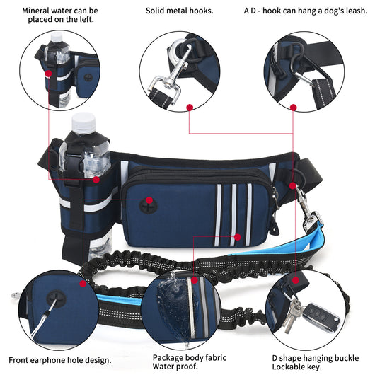 Riñonera Deportiva para Pasear Perros con Correa Integrada - Image 32