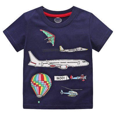 Playera Infantil de Verano con Estampado y Bordado de Dibujos Animados - Image 23