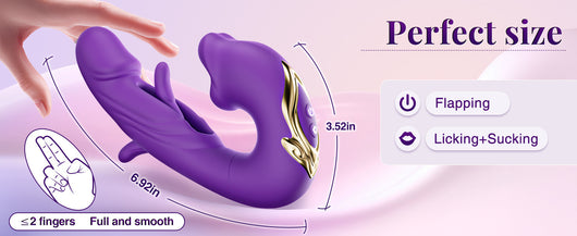 Vibrador 3 en 1 con Función de Succión y Lengua Estimuladora - Image 22