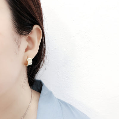Aros de Plata Pura Minimalistas con Diseño de Cara Ancha - Image 11