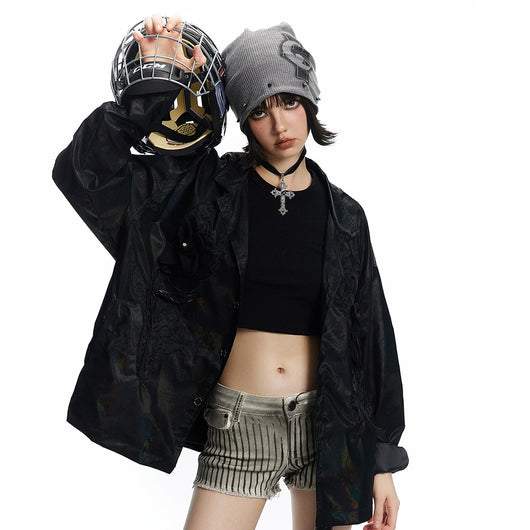 Chaqueta Night Shadow con Patrón Versátil para Hombre y Mujer - Image 30
