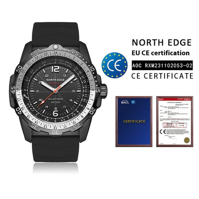 Reloj Deportivo Solar Resistente al Agua con Medidor de Velocidad y Luz Nocturna - Image 8