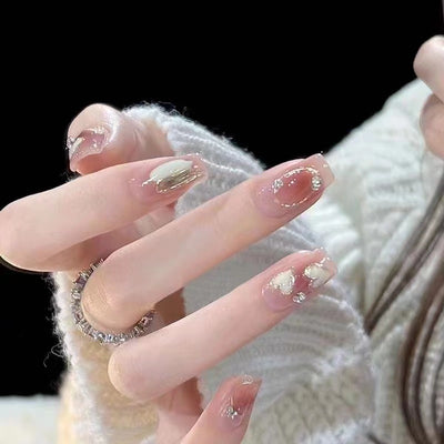 Uñas Postizas con Diseño Floral 3D - Efecto Ojo de Gato Verde - Image 14