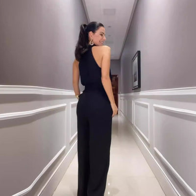 Pantalón Ancho Mujer Cuello Redondo Cintura Alta - Importación Moda - Image 18